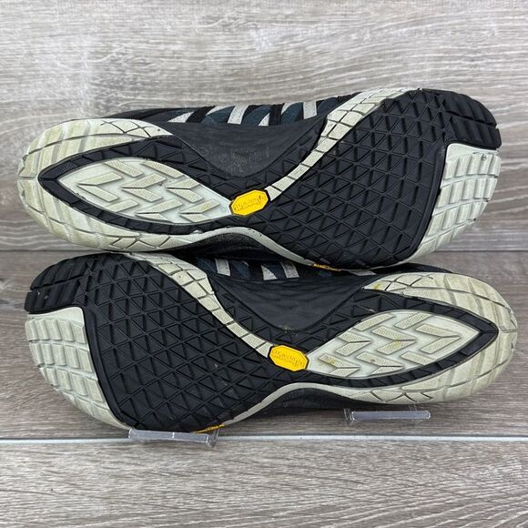 Merrell Trail Glove 4 Women’s Sz 10 Black Blue Gray Vibram Trail Running Sneaker - Picture 8 of 13